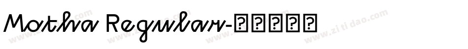 Motha Regular字体转换